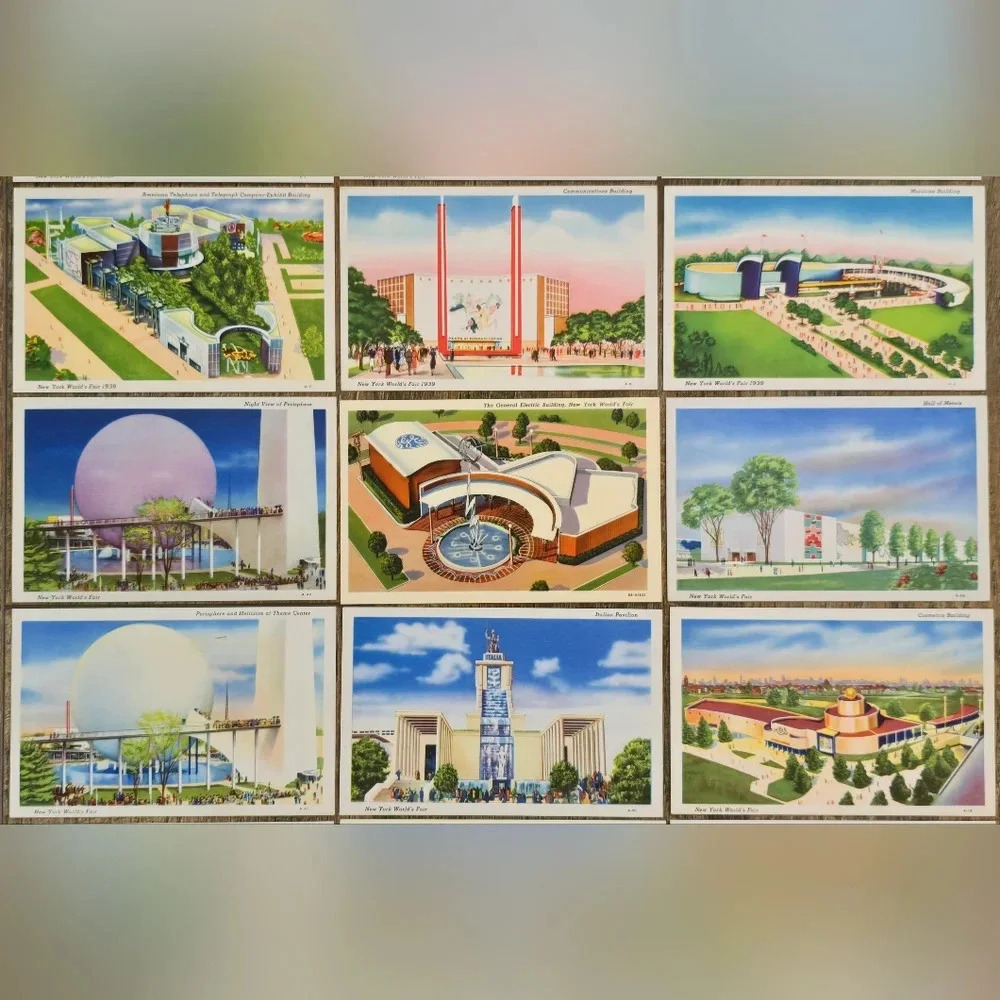 25 Pc. 1939 New York World's Fair Exposition Postcards MINT - Picture 3 of 5